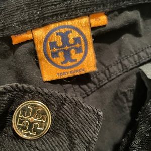 Tory Burch Black Corduroy Pants